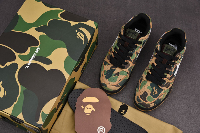 a bathing ape bape sta low copshoe bp-025