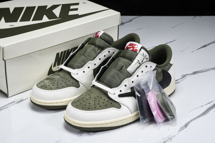 travis scott x air jordan 1 low og olive dm7866-200