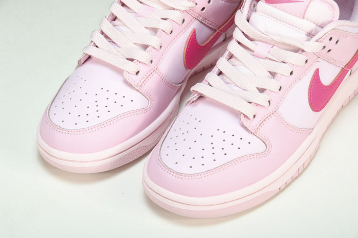nike dunk low triple pink (ps) - dh9756-600