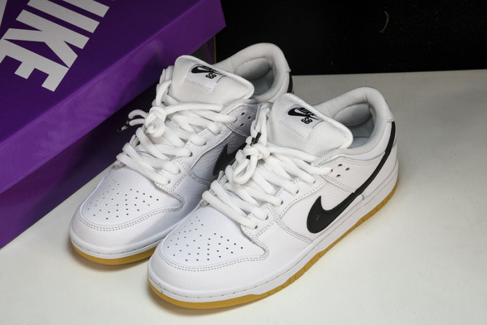 nike sb dunk low pro white gum - cd2563-101