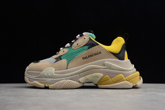 bl triple s w06e1-1000 beige/green-yellow