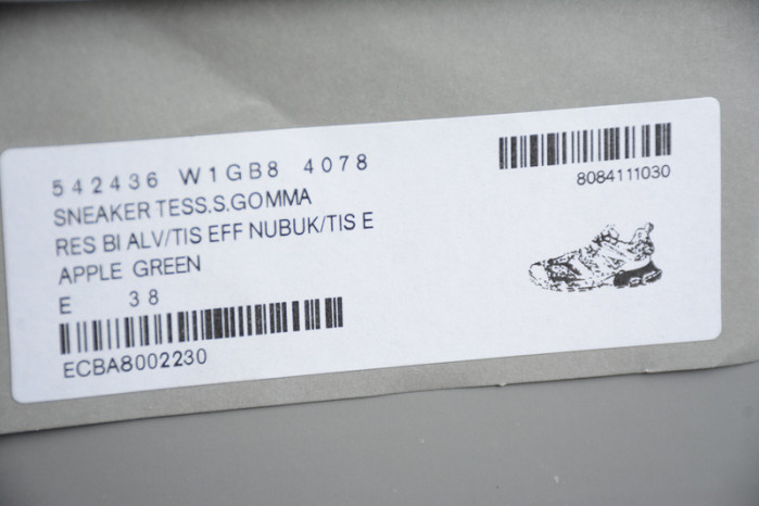bl sneaker tess.s.gomma w1gb8 4078 apple green