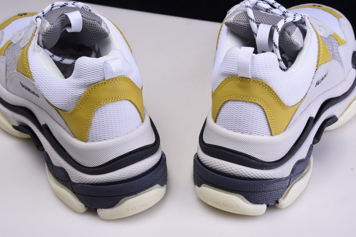 bl triple s trainers clear sole grey yellof white 541624 w09oh 1008