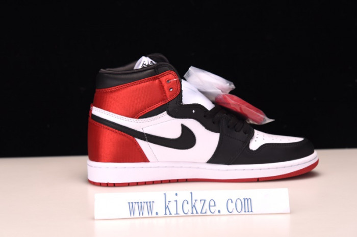 jordan 1 retro high satin black toe - cd0461-016