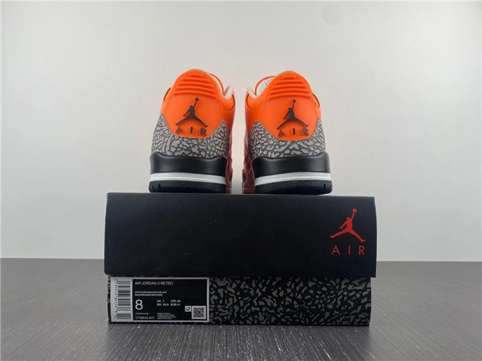 Practical Jordan 3 Retro Orange CT8532- 3833