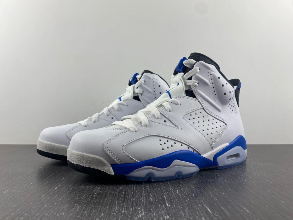 Jordan 6 Retro Sport Blue  384664- Stylish 4028
