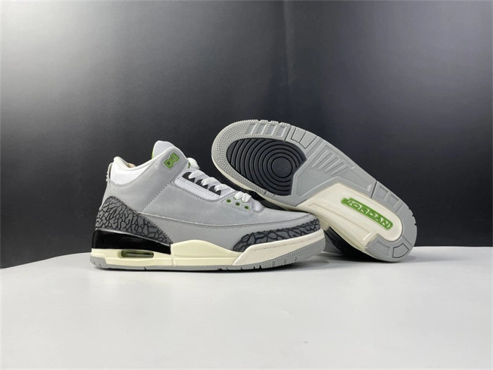 Breathable Jordan3 Chlorophyll 136064- 3850