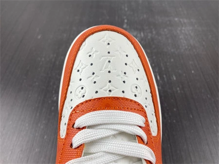 ZipUp Luis Vitton Nike Air Force 1 Low By Virgil Abloh White Orange 5140