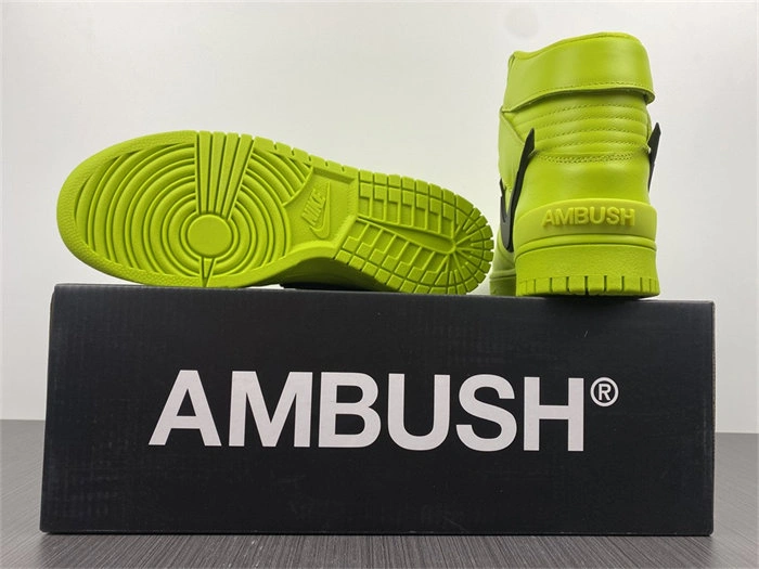Nike Dunk High AMBUSH Flash Lime CU7544- ZipUp 4837