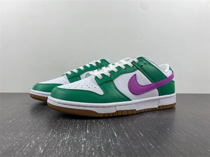 Nike Dunk Low White Stadium Green Fuchsia  FD9922- DailyWear 4610