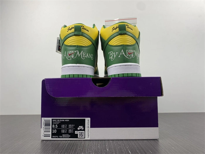 SoftTouch Nike SB Dunk High Supreme By Any Means Brazil DN3741- 4717