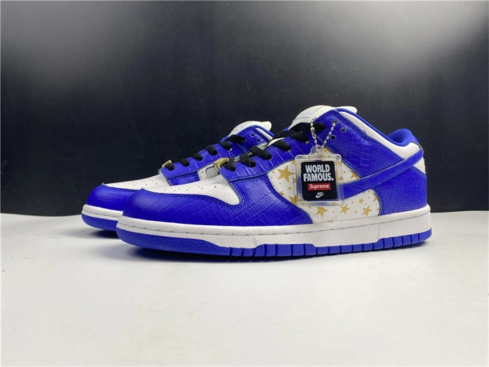 Supportive Nike SB Dunk Low Supreme Stars Hyper Royal DH3228- 4870