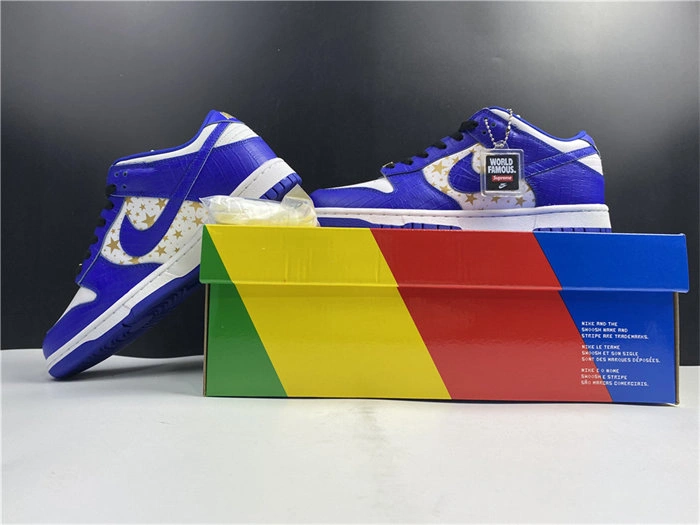 Supportive Nike SB Dunk Low Supreme Stars Hyper Royal DH3228- 4870